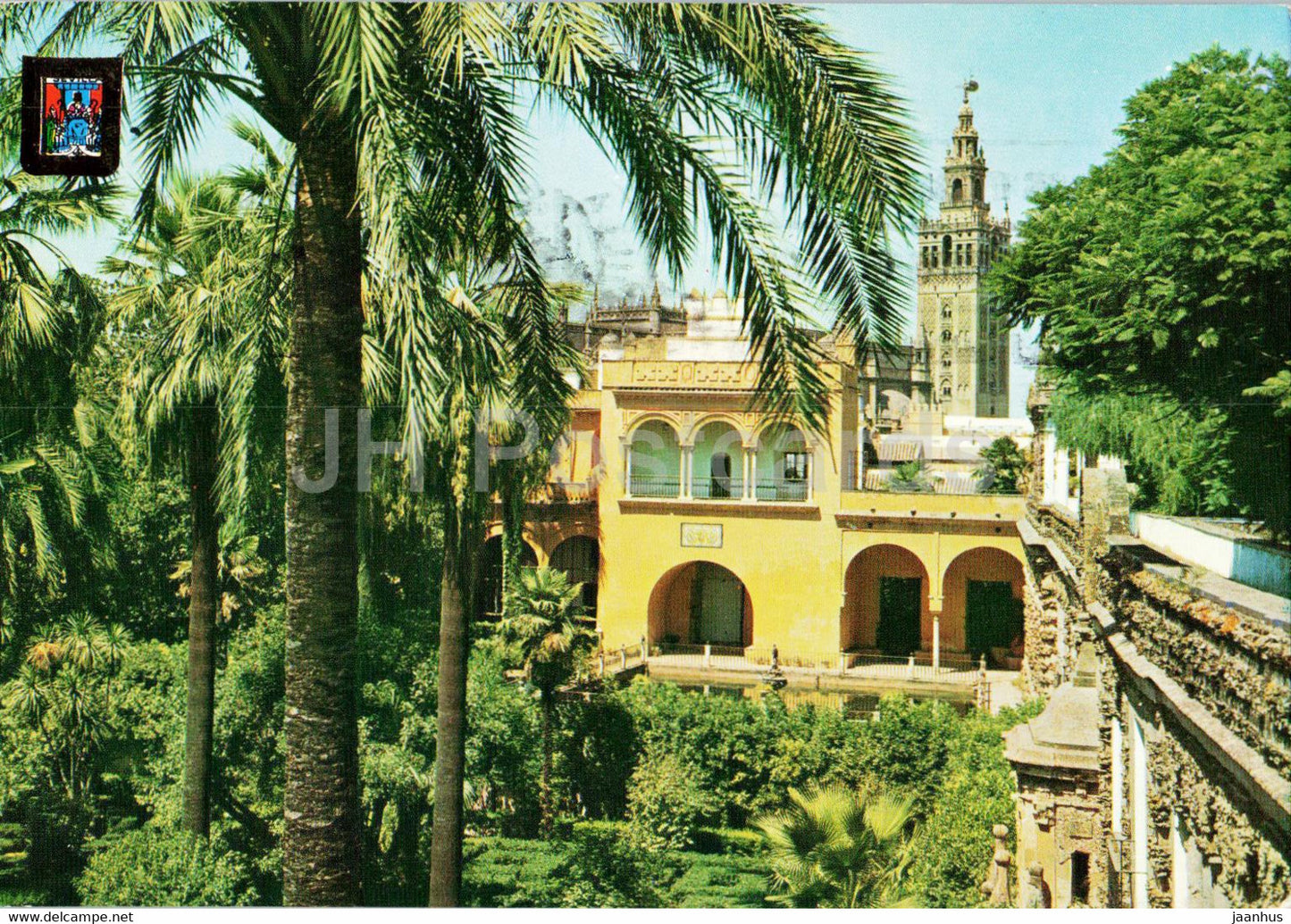 Sevilla - La Giralda vista desde el Alcazar - 15 - 1986 - Spain - used - JH Postcards