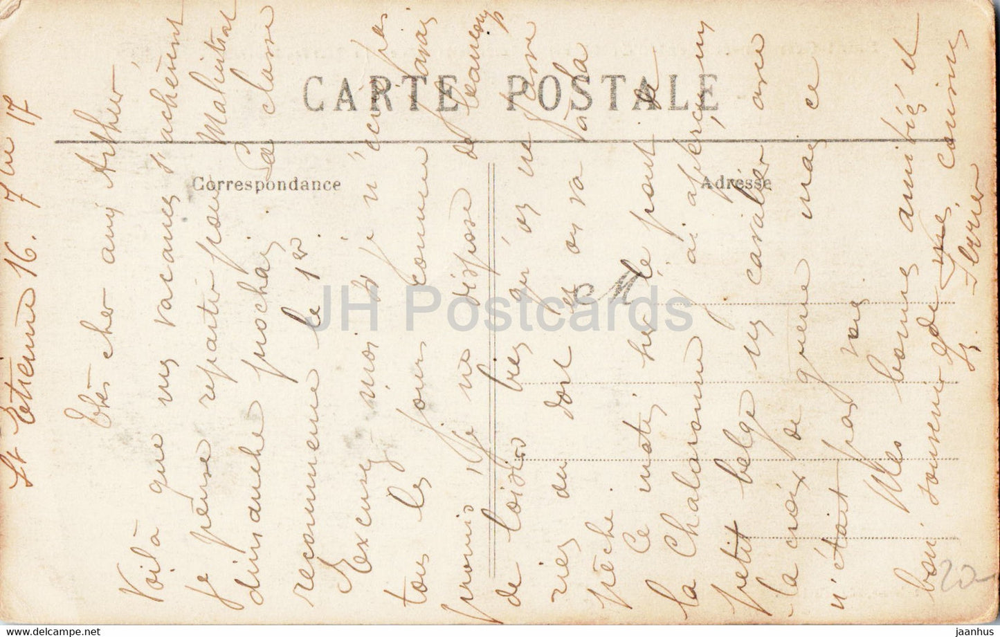 Saint Germain au Mont d'Or - Bords de la Saone - Le port des Minerais - Boot - alte Postkarte - 1917 - Frankreich - gebraucht