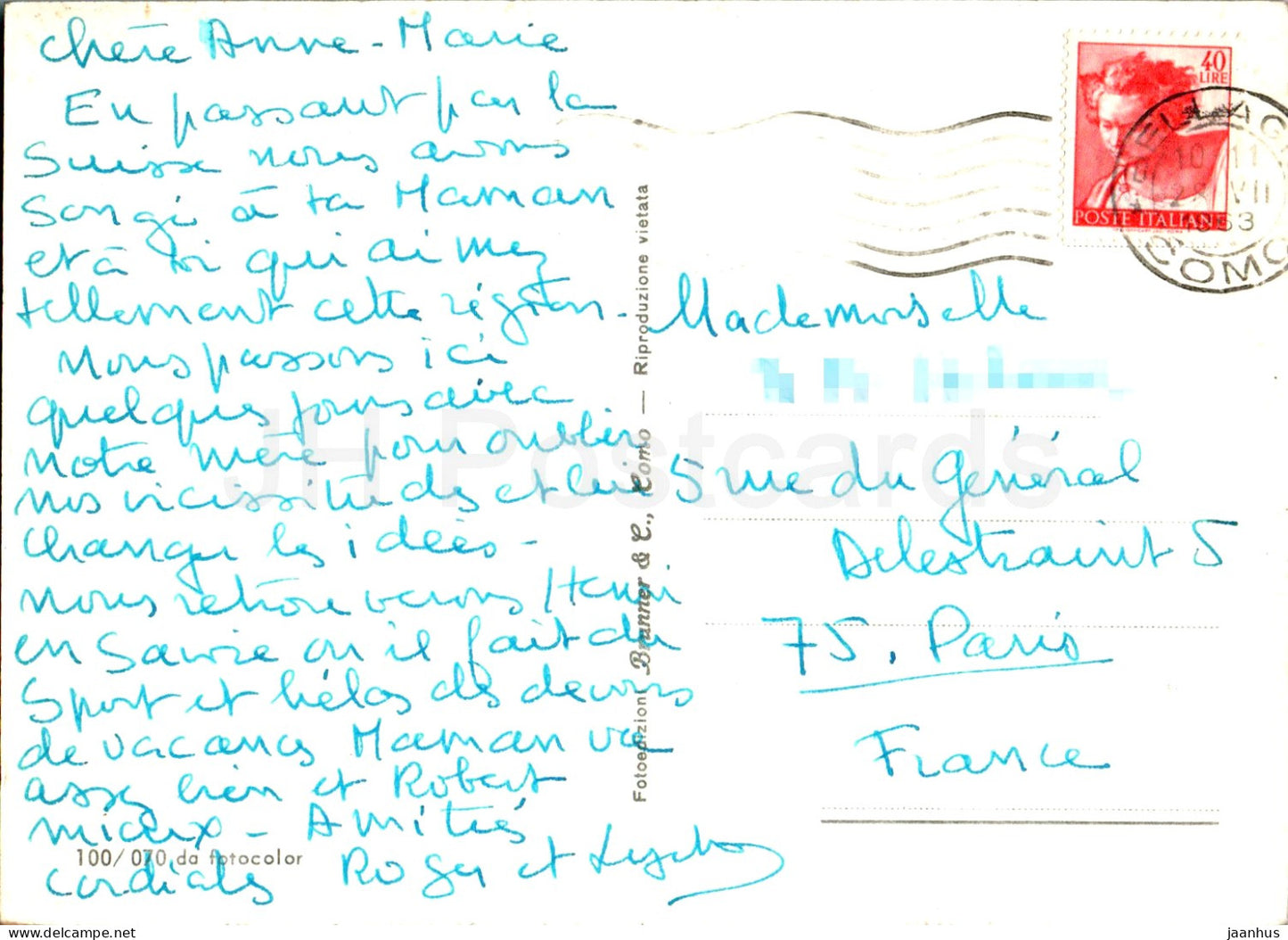 Centro Lago di Como - bateau - multiview - 100/070 - 1963 - Italie - occasion 