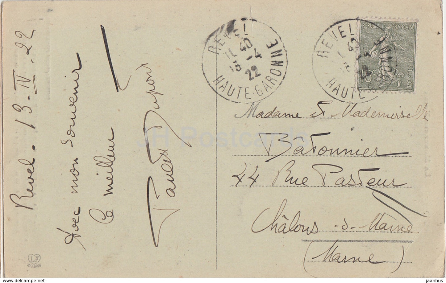 La Montagne Noire - Cascade et Gerbe de St Ferreol - 8 - old postcard - 1922 - France - used