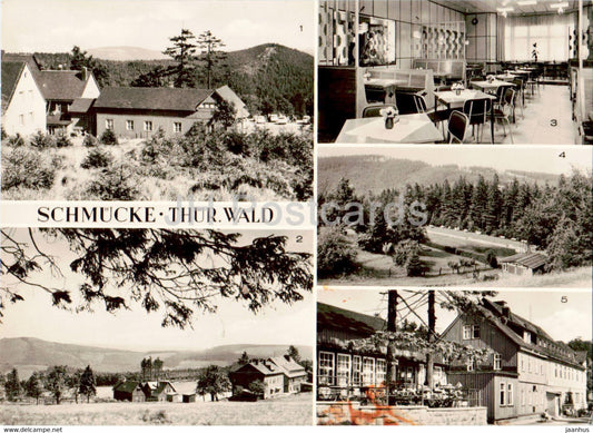 Schmucke - Gehlberg - Grosser Finsterberg - Waldbad - Thur Wald - old postcard - Germany DDR - unused - JH Postcards