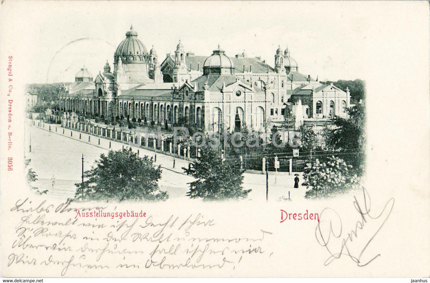 Dresden - Austellungsgebaude - exposition building - old postcard - 1899 - Germany - used - JH Postcards