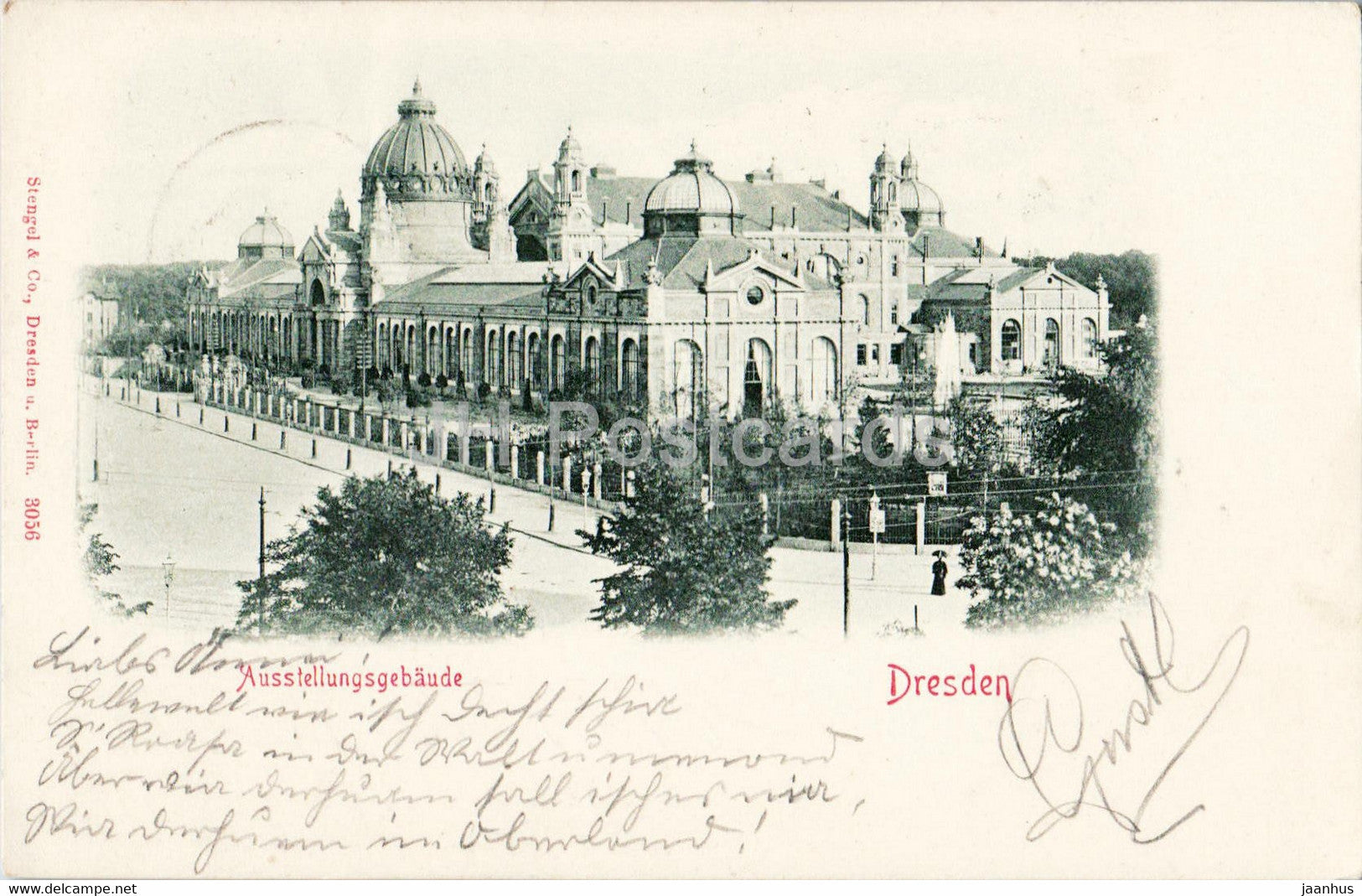 Dresden - Austellungsgebaude - exposition building - old postcard - 1899 - Germany - used - JH Postcards