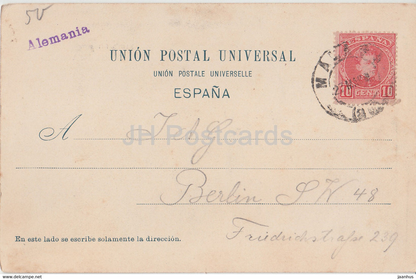 Corrida de Toros - Un Quite - 210 - old postcard - Spain - used