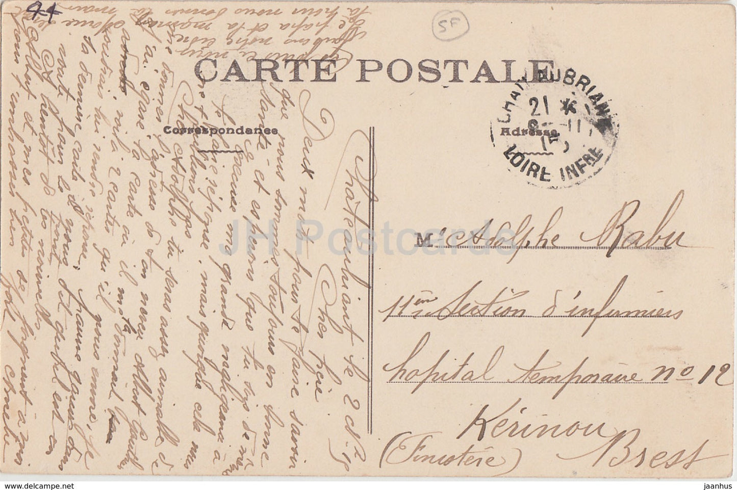 Chateaubriant - Le Chateau - Le Pavillon des Champs - castle - 615 - old postcard - France - used