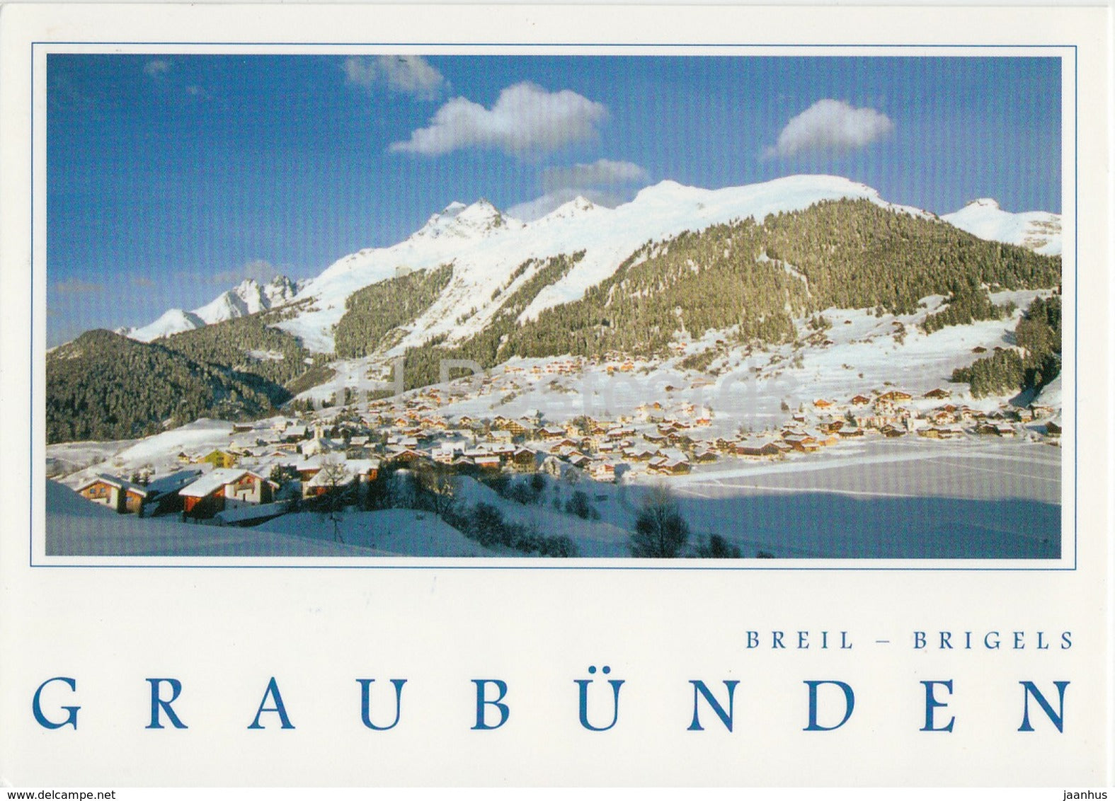 Breil - Brigels - Graubunden - 2005 - Switzerland - used - JH Postcards