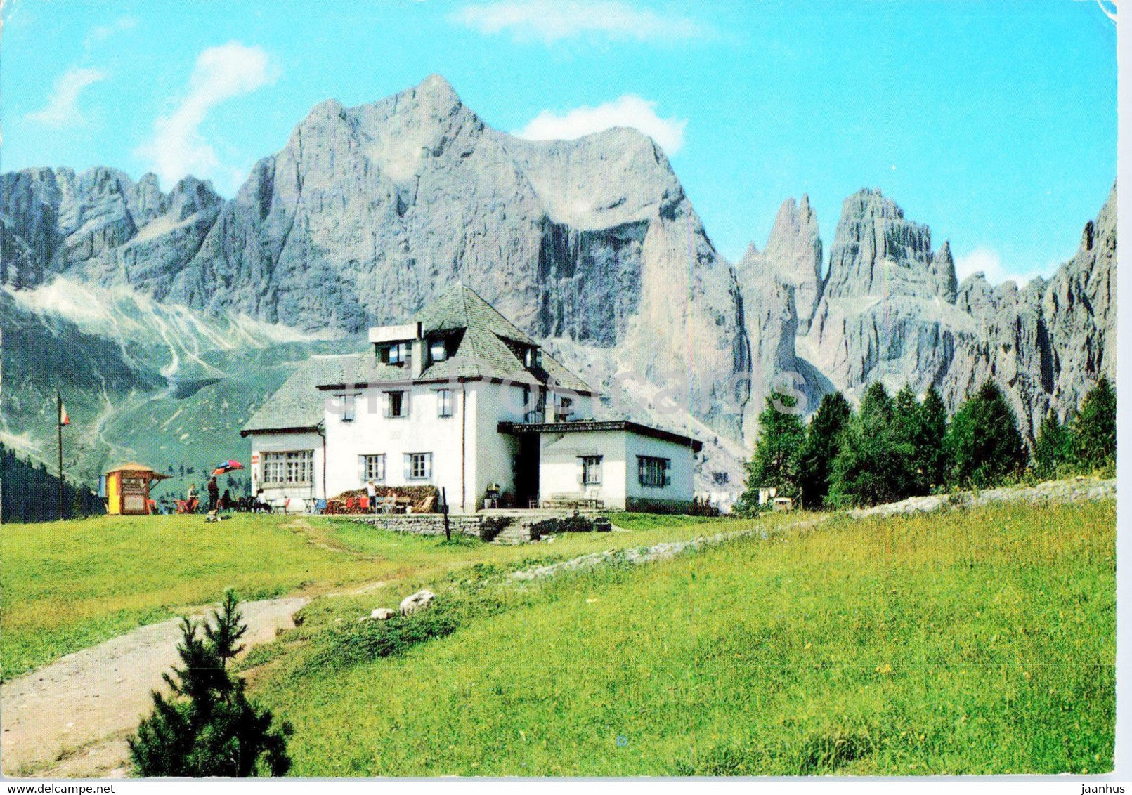 Gruppo del Catinaccio - Dolomiti - Val di Fassa - Rifugio Ciampedie - Torri del Vaiolet - Italy - unused - JH Postcards