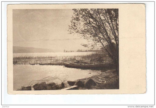 boat - lake - 517 - sent from Germany Berlin to Estona 1939 - used - JH Postcards