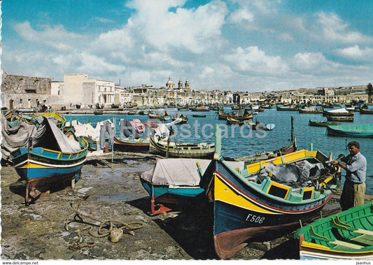 Marsaxlokk - boat - Malta - unused - JH Postcards