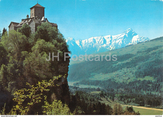 Schloss Ortenstein bei Tumegl - Tomils - Domleschg - Heizenberg - Piz Beverin - castle - Switzerland - used - JH Postcards