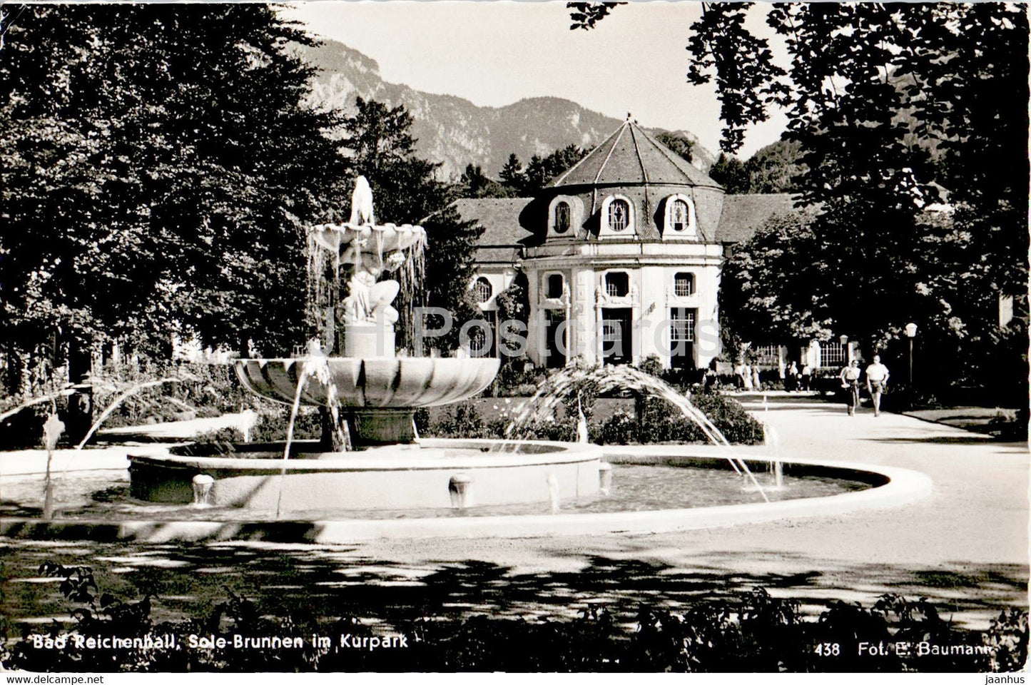 Bad Reichenhall - Sole Brunnen im Kurpark - old postcard - Germany - unused - JH Postcards