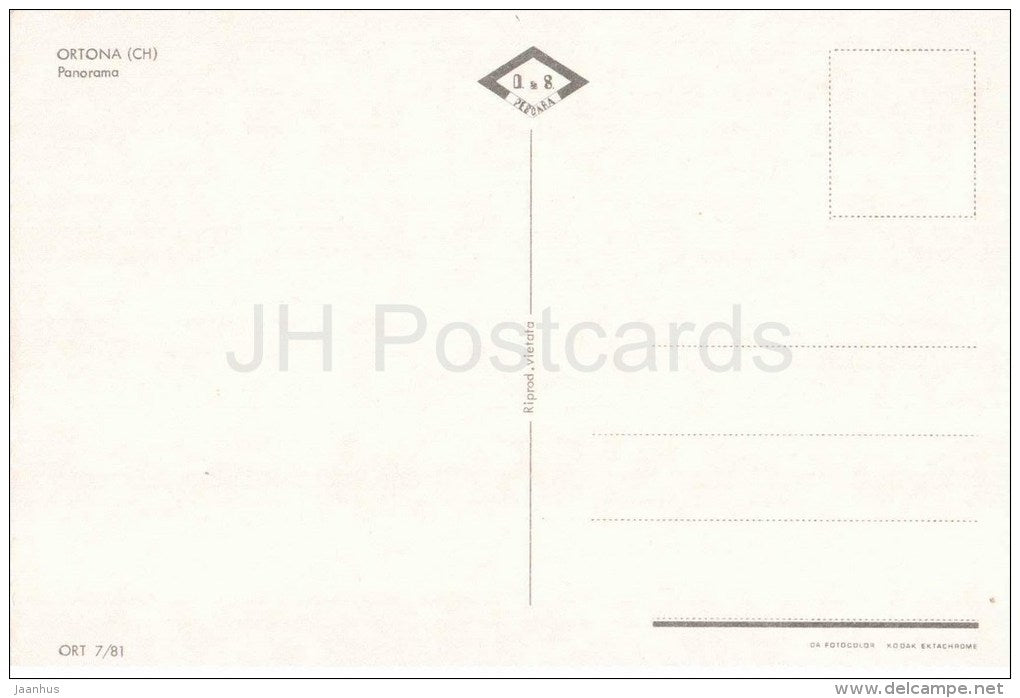 panorama - Ortona - Abruzzo Chieti - ORT 7/81 - Italia - Italy - unused - JH Postcards