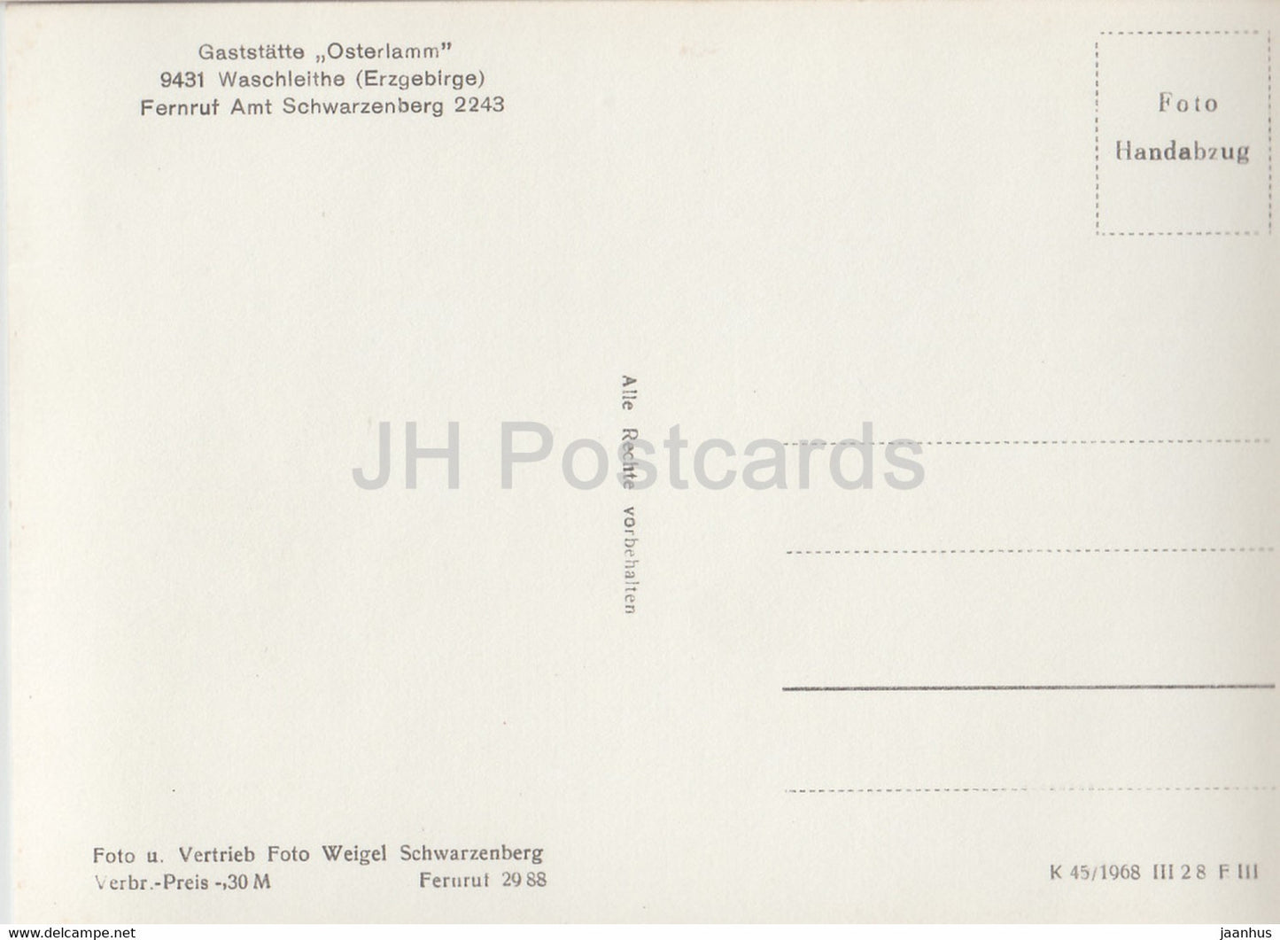 Gaststatte Osterlamm - Waschleite - Allemagne - inutilisé