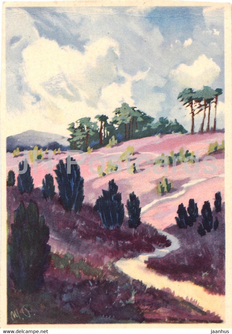 painting - Der feine Kaffee direkt aus Bremen - Eduscho - 1 - German art - Germany - unused - JH Postcards