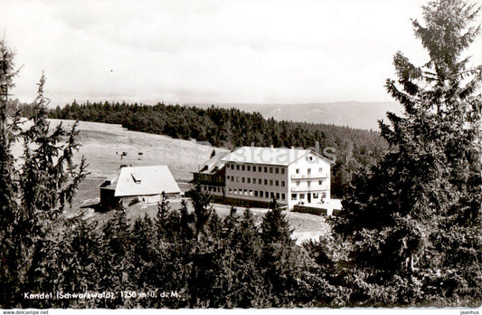 Berghotel Kandel - hotel - old postcard - Germany - unused - JH Postcards