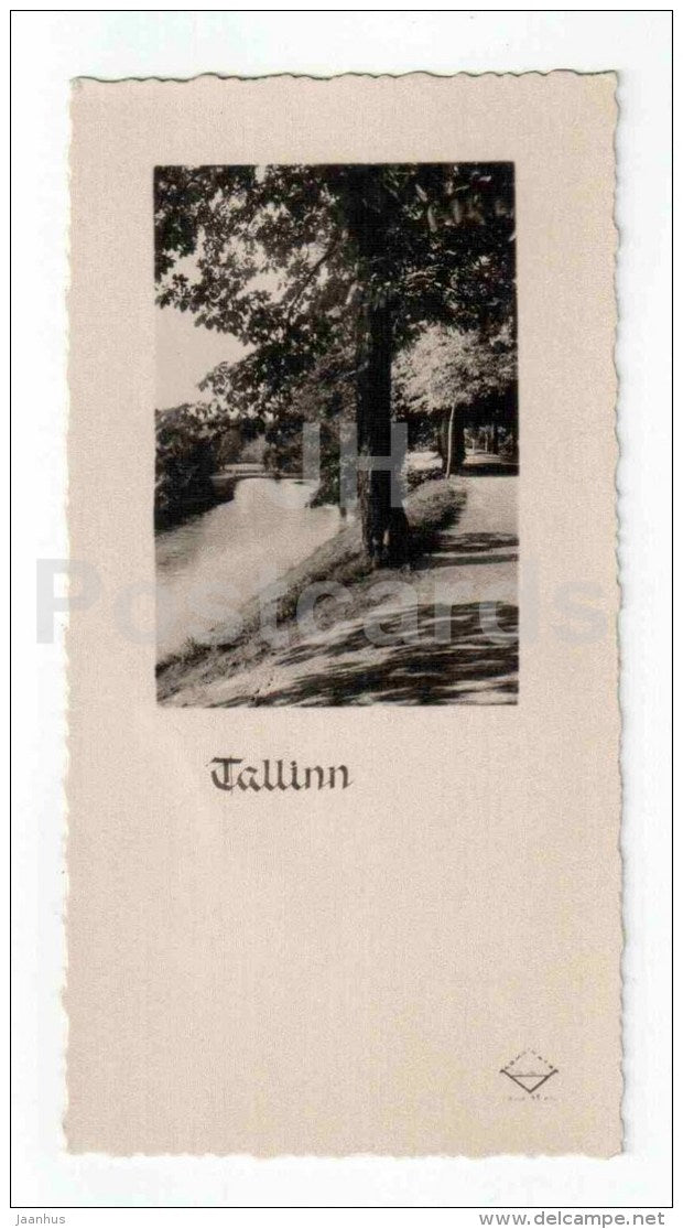 Tallinn View - mini card - Tallinn - old - Estonia USSR - unused - JH Postcards