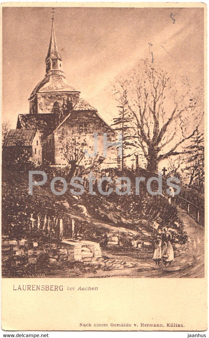 Laurensberg bei Aachen - Gemalde v Hermann Killian - old postcard - 1907 - Germany - unused - JH Postcards
