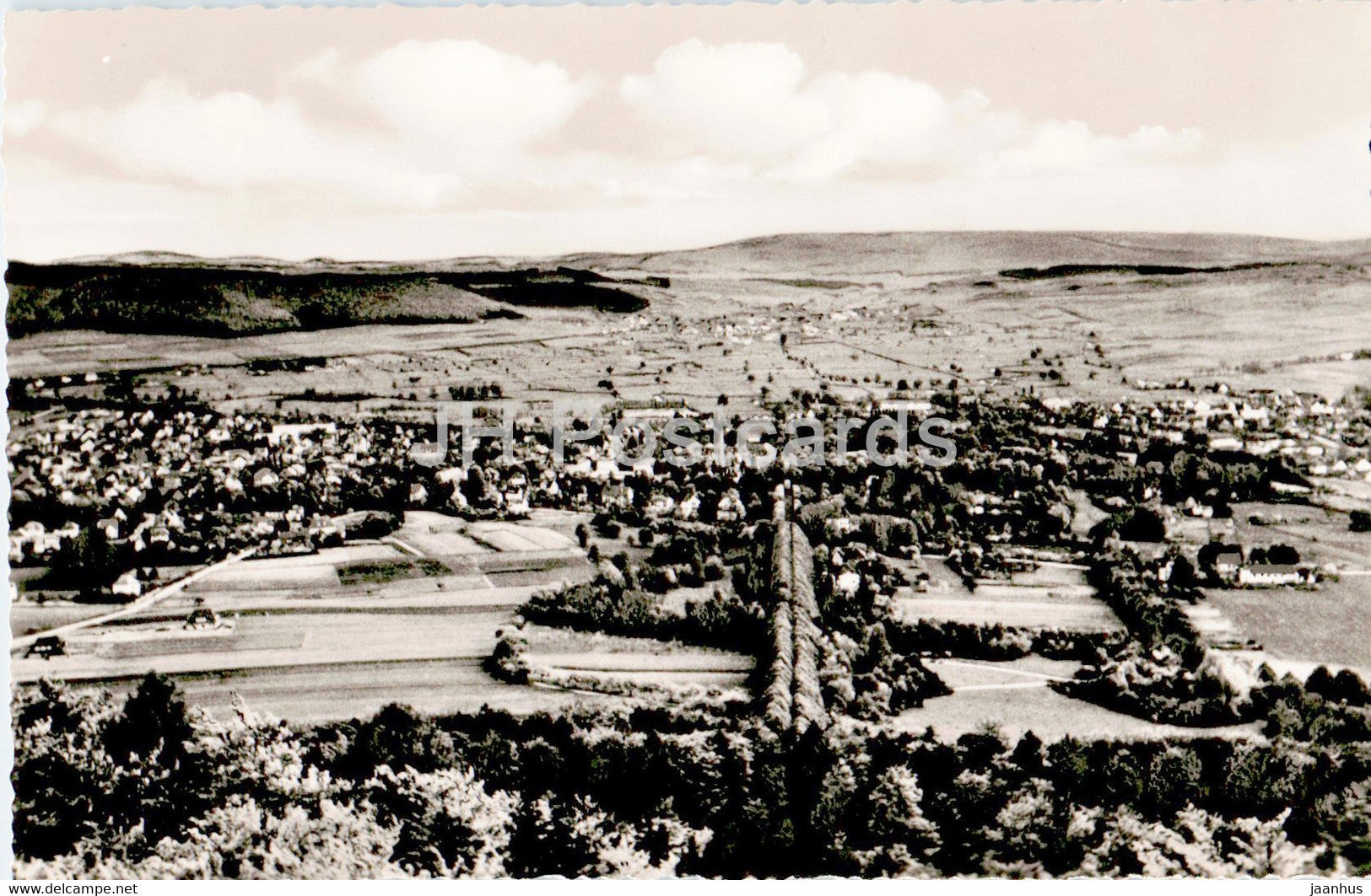 Bad Pyrmont - Aussicht vom Spelunkenturm - old postcard - Germany - unused - JH Postcards
