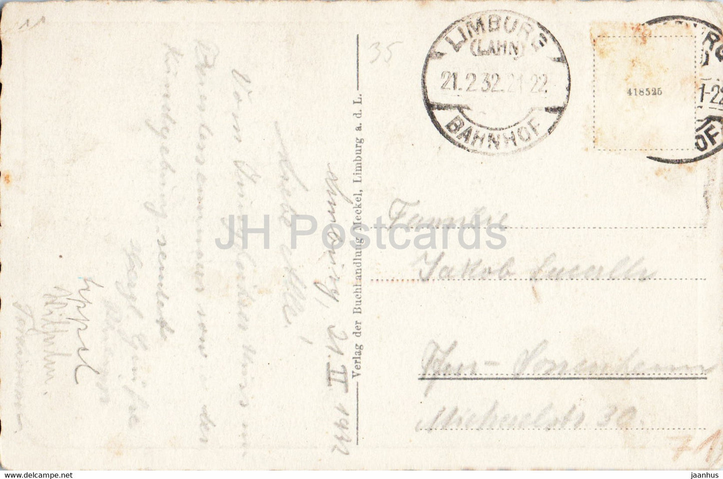 Limburg a d Lahn - old postcard - Germany - used