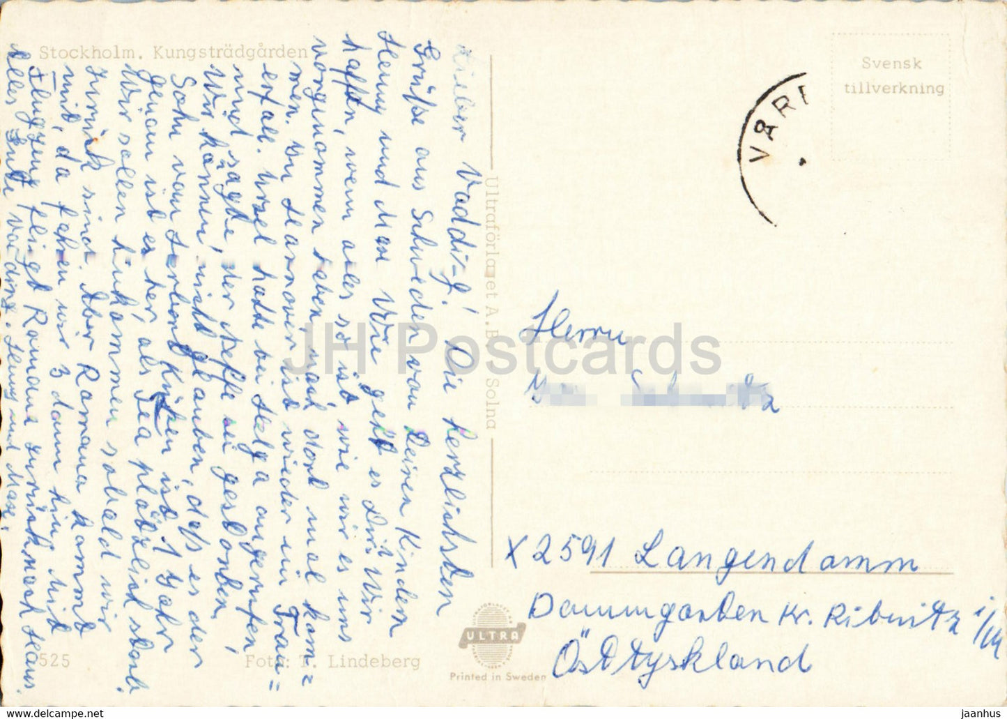 Stockholm - Kungstradgarden - monument - Sweden - used