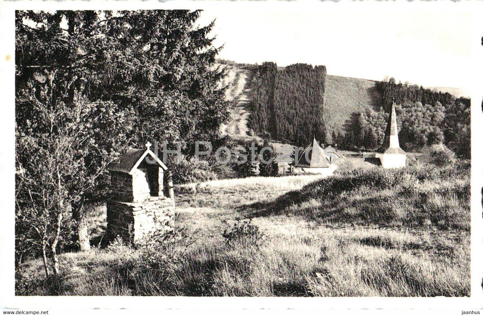 Ouren - Chemin de Croix - Kreuzweg - old postcard - Belgium - unused - JH Postcards
