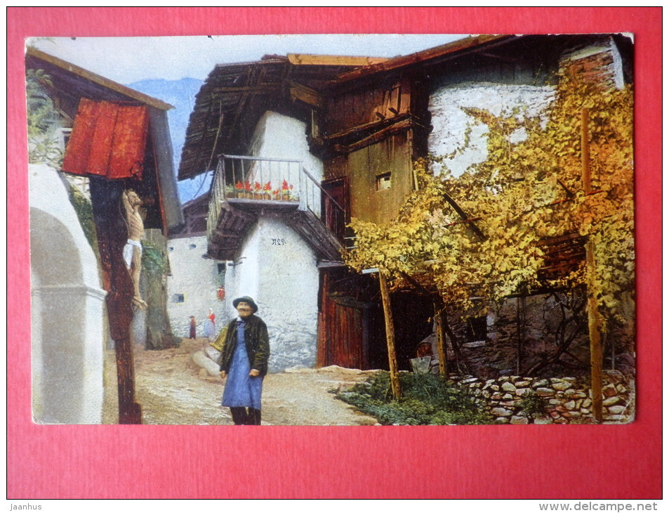 in Süd-Tirol - Trentino - Alto Adige - old man - Photochromie - Serie 212 , 3582 - old postcard - Italy - used - JH Postcards