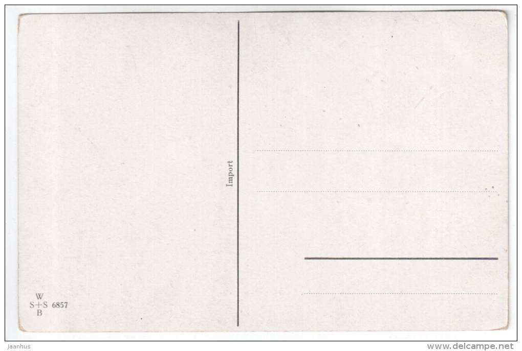 illustration by Fiebiger - watermill - WSSB 6857 - old postcard - unused - JH Postcards