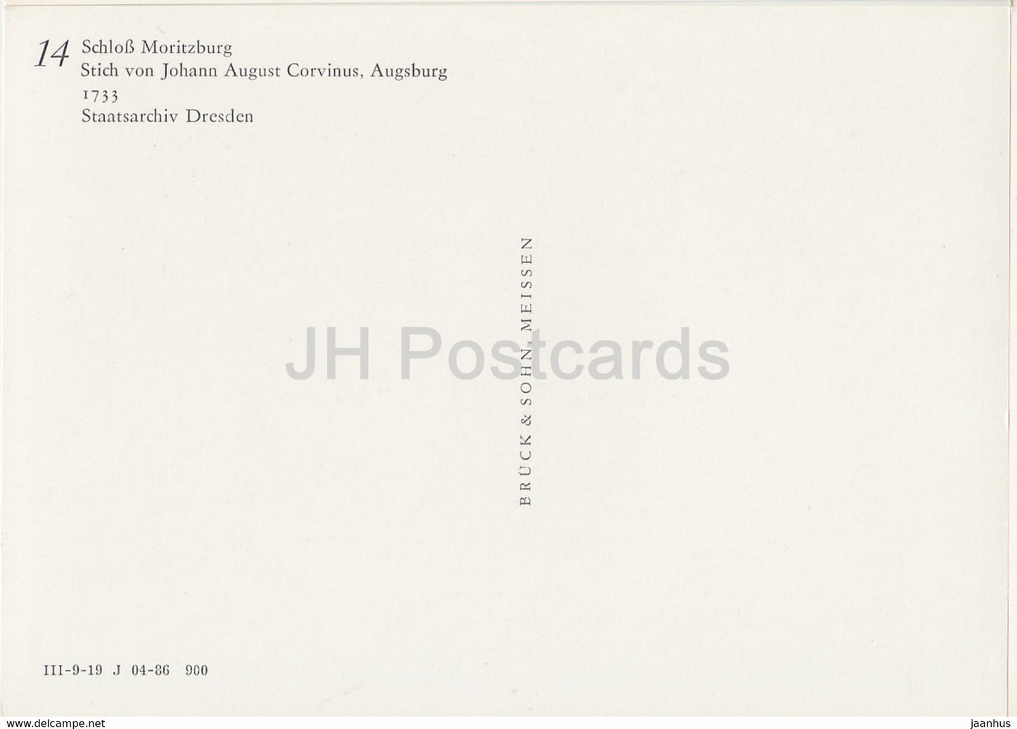 Schloss Moritzburg - Alte Kirchen Dresdens - castle - DDR Germany - unused