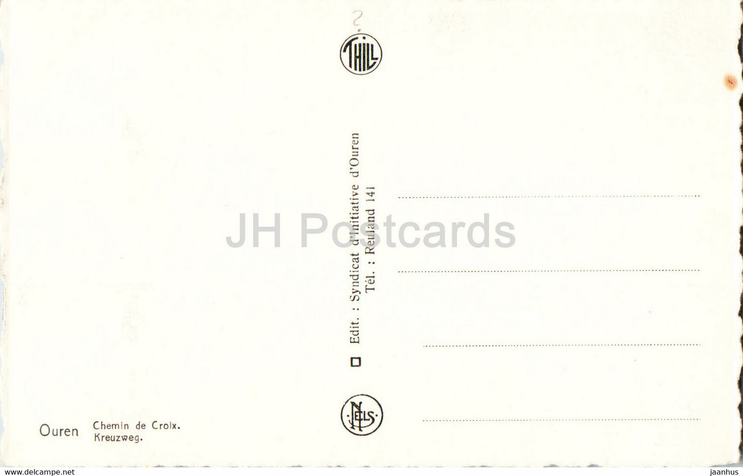 Ouren - Chemin de Croix - Kreuzweg - carte postale ancienne - Belgique - inutilisée