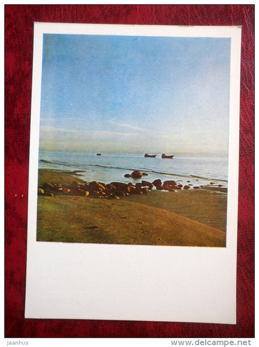 Vidzemes seaside - fishing boats - Vidzeme - 1980 - Latvia USSR - unused - JH Postcards