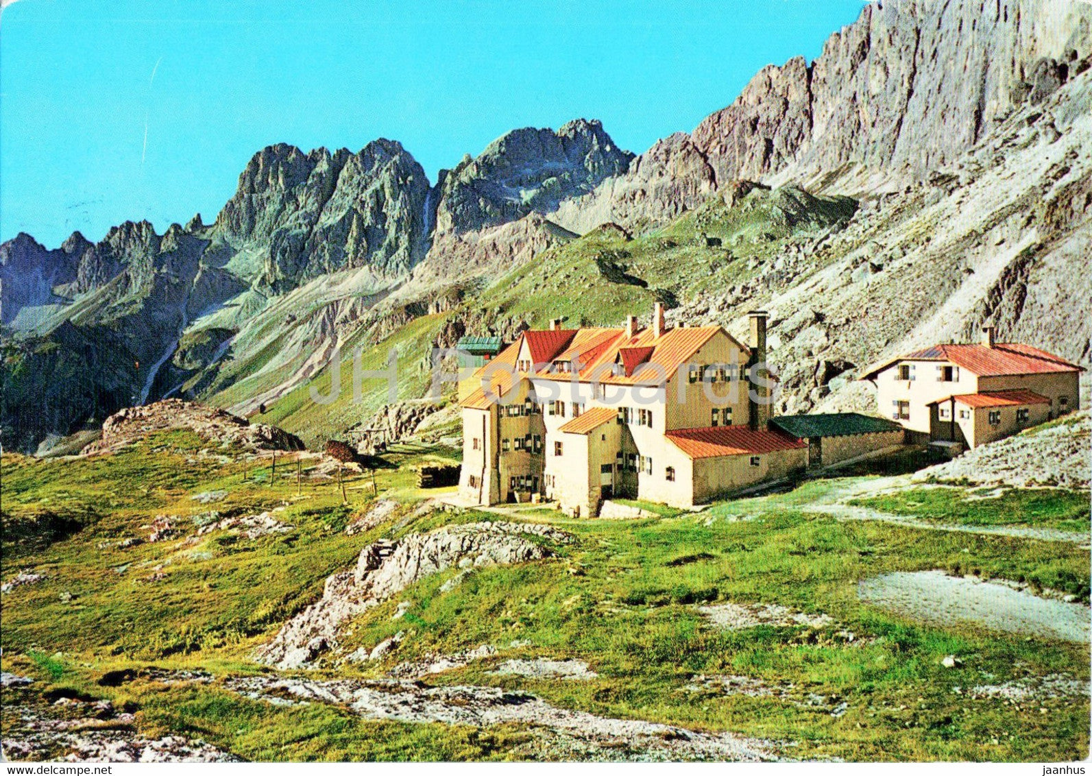 Dolomiti - Gruppo del Catinaccio - Rifugio del Vajolet - Le Coronelle - Italy - used - JH Postcards