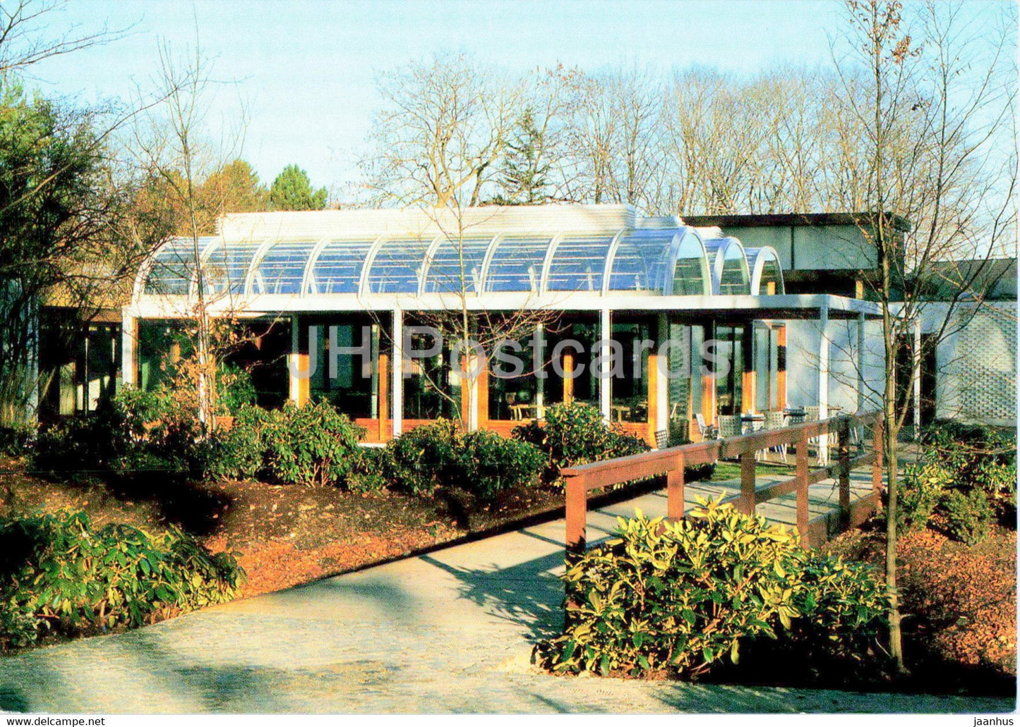 Louisiana Museum of Modern Art - Winter garden with outdoor pergola - Denmark - unused - JH Postcards