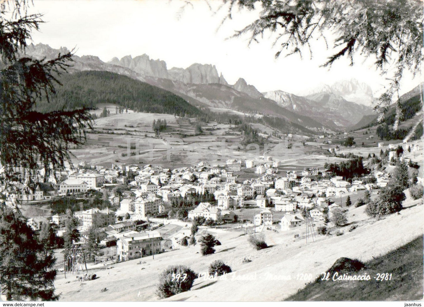 Val di Fassa - Moena 1200 - Il Catinaccio 2981 - 1962 - Italy - used - JH Postcards