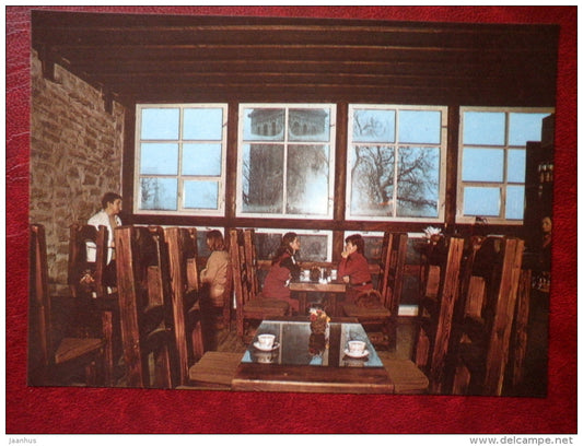 Cafe in Maidens Tower - Tallinn - 1985 - Estonia USSR - unused - JH Postcards