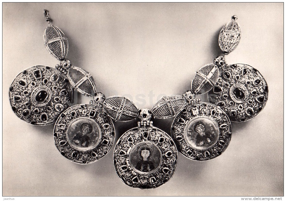 Collar-Necklace from the Ryazan Treasure , XII - XIII centuries - Kremlin Armoury - Russia USSR - 1968 - unused - JH Postcards
