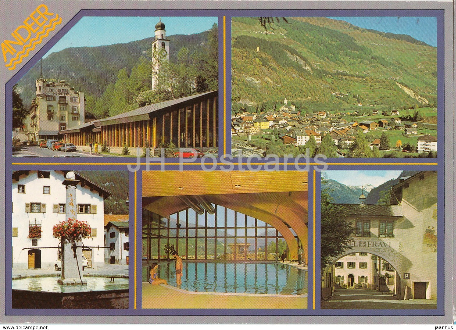 Andeer Mineralbad und Kurzentrum an der San Bernardino Strasse - Switzerland - unused - JH Postcards