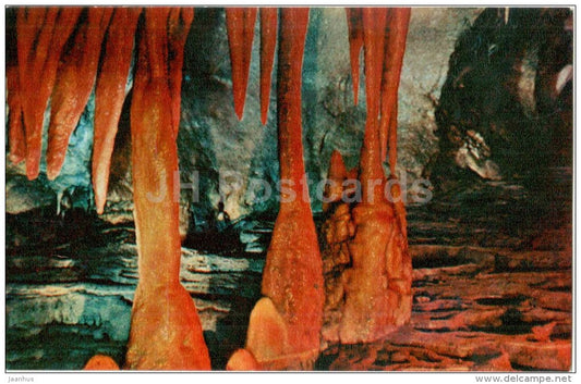 mineral deposits palette - Novyi Afon - Abkhazia - 1978 - Georgia USSR - unused - JH Postcards