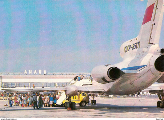 Anapa - airport - airplane - 1980 - Russia USSR - unused - JH Postcards
