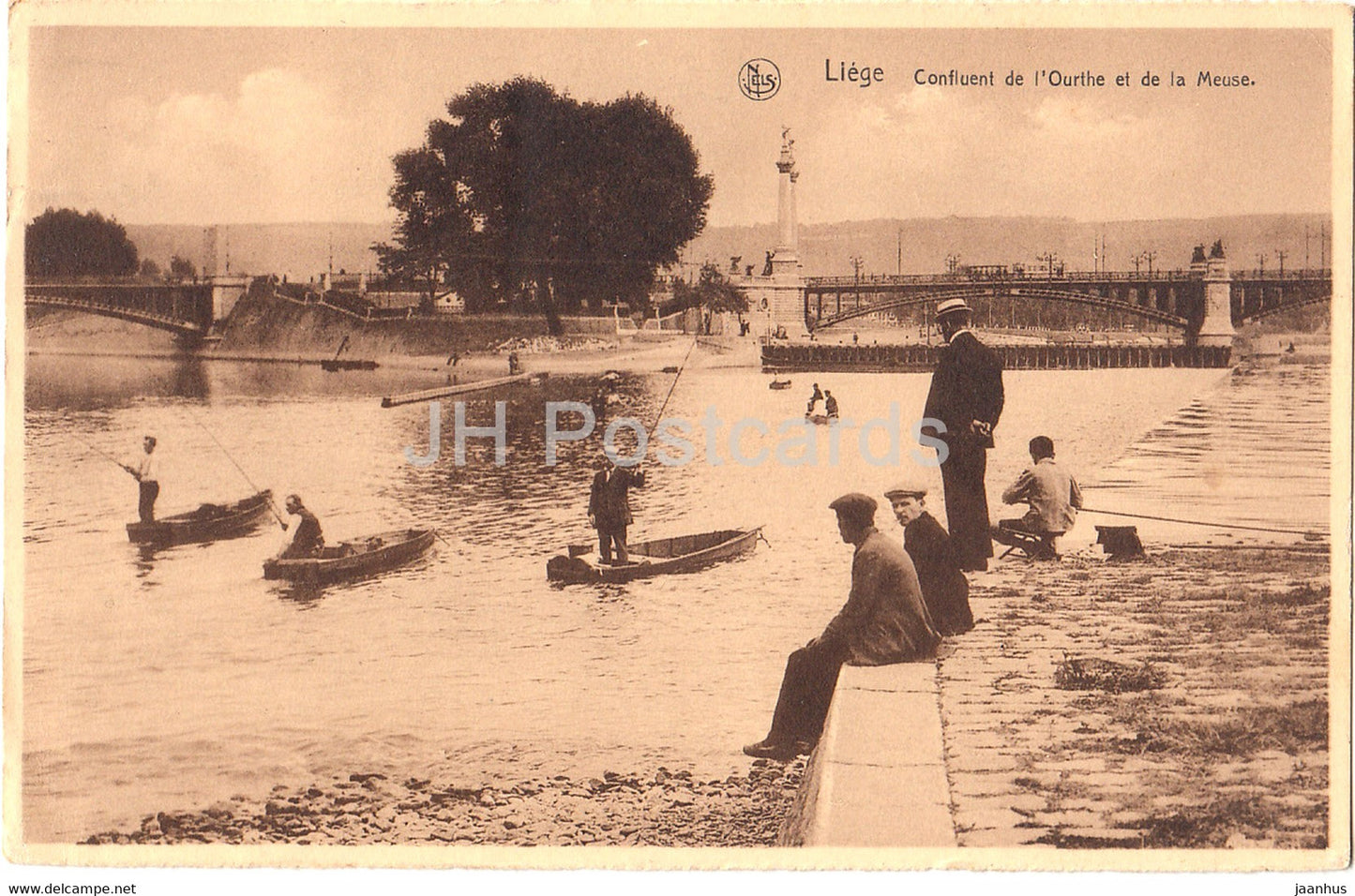 Liege - Confluent de l'Ourthe et de la Meuse - old postcard - 1932 - Belgium - used - JH Postcards