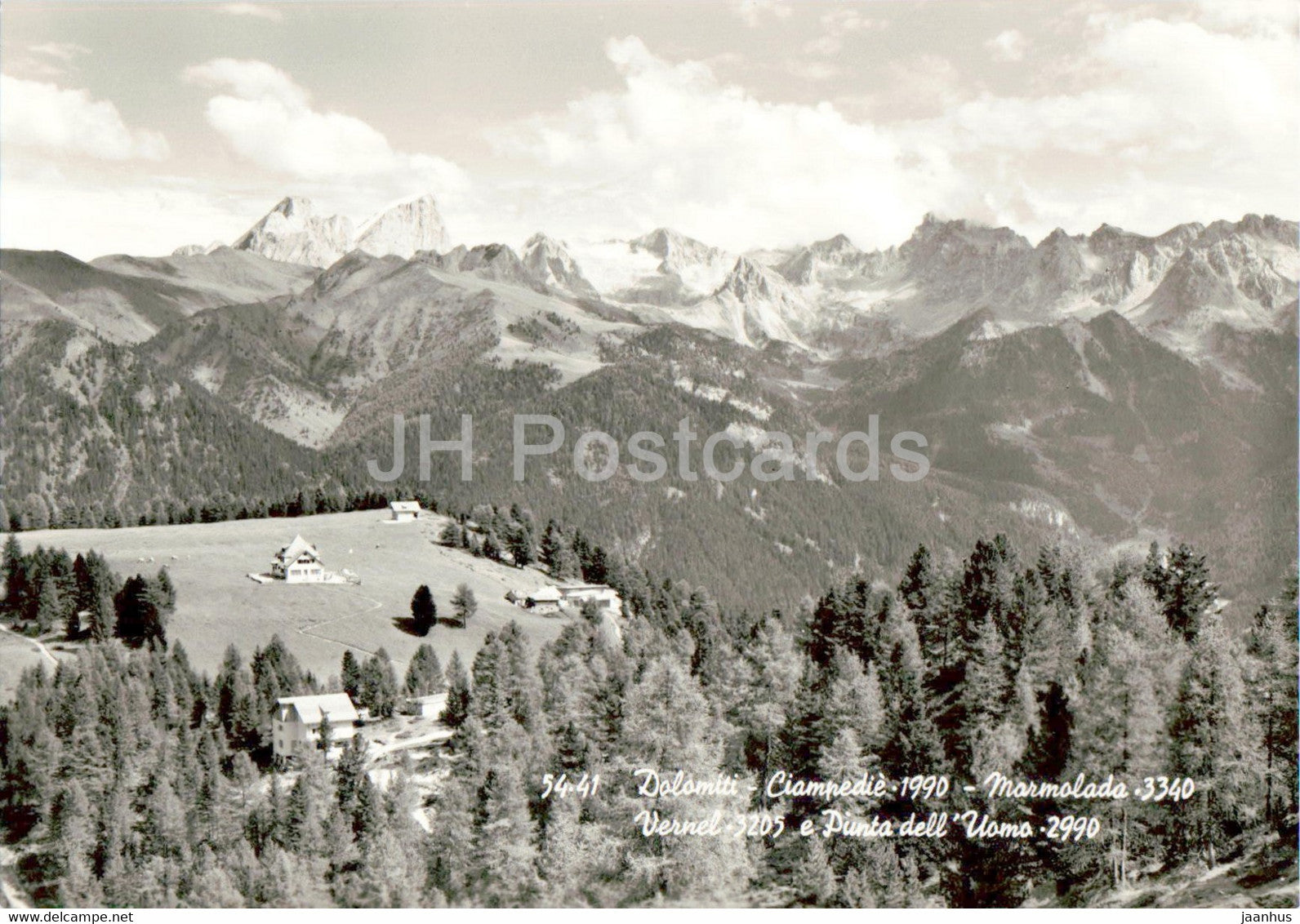 Ciampedie - Marmolada - Vernel - Punta dell Uomo - old postcard - Italy - unused - JH Postcards