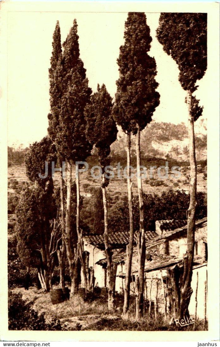 Paysage Provencal - Collection Rella - 200 - old postcard - France - unused - JH Postcards