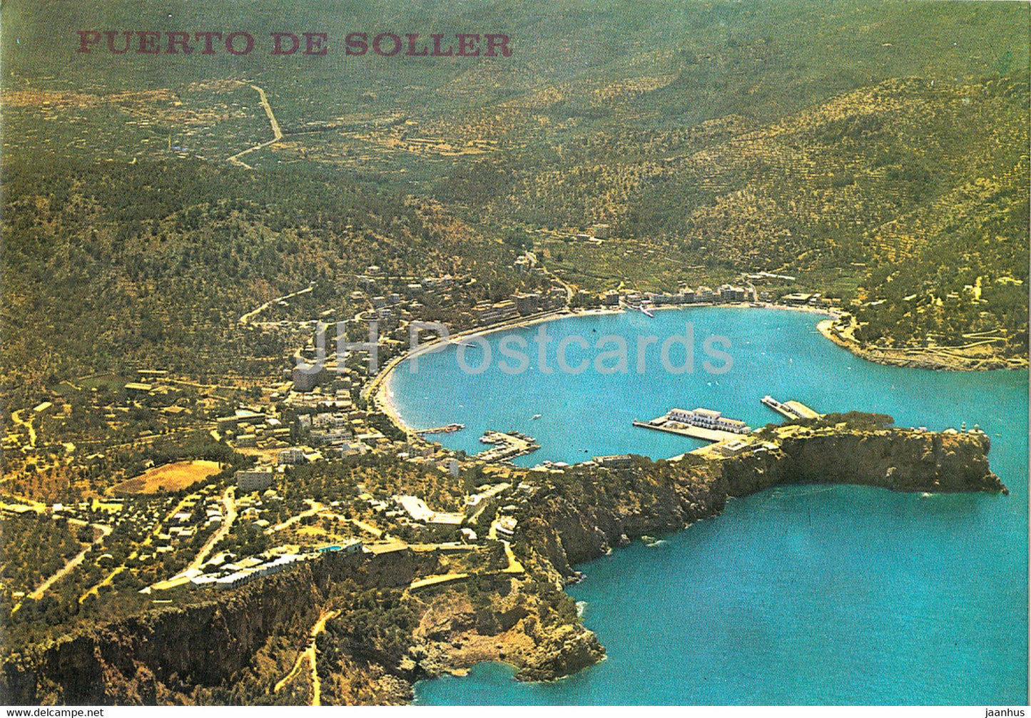 Puerto de Soller - Vista aerea - aerial view - 311 - Spain - unused - JH Postcards