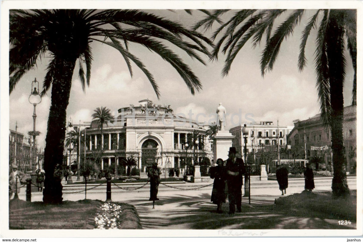 Palermo - Piazza Garibaldi - Place Garibaldi - 1234 - old postcard - Italy - unused - JH Postcards