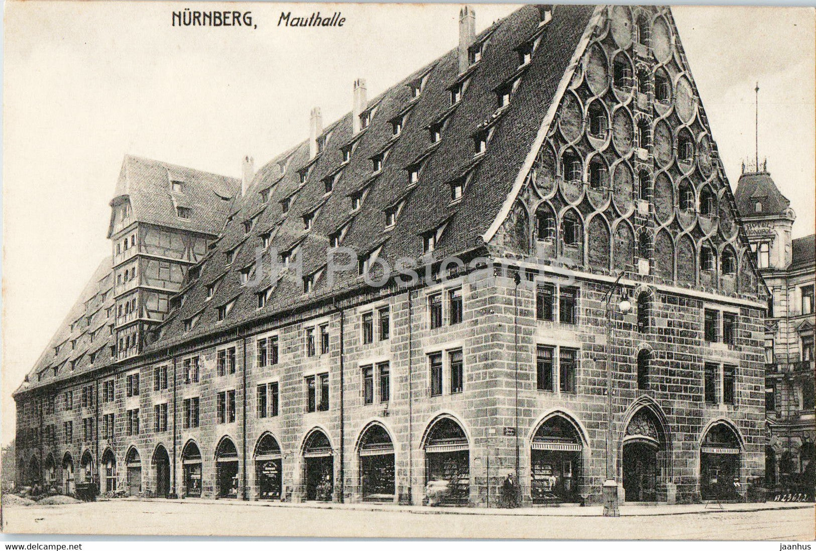 Nurnberg - Nuremberg - Mauthalle - 231 - old postcard - Germany - unused - JH Postcards