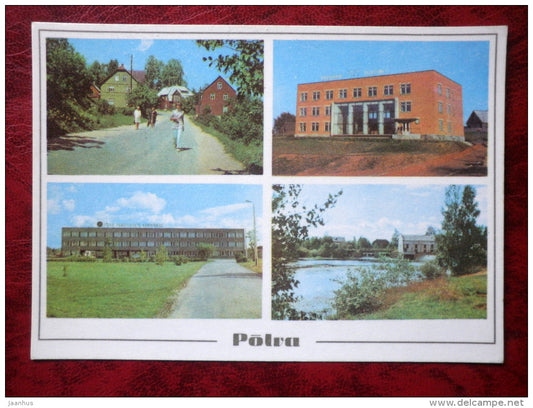 Põlva - multi-view card - 1977 - Estonia - USSR - unused - JH Postcards