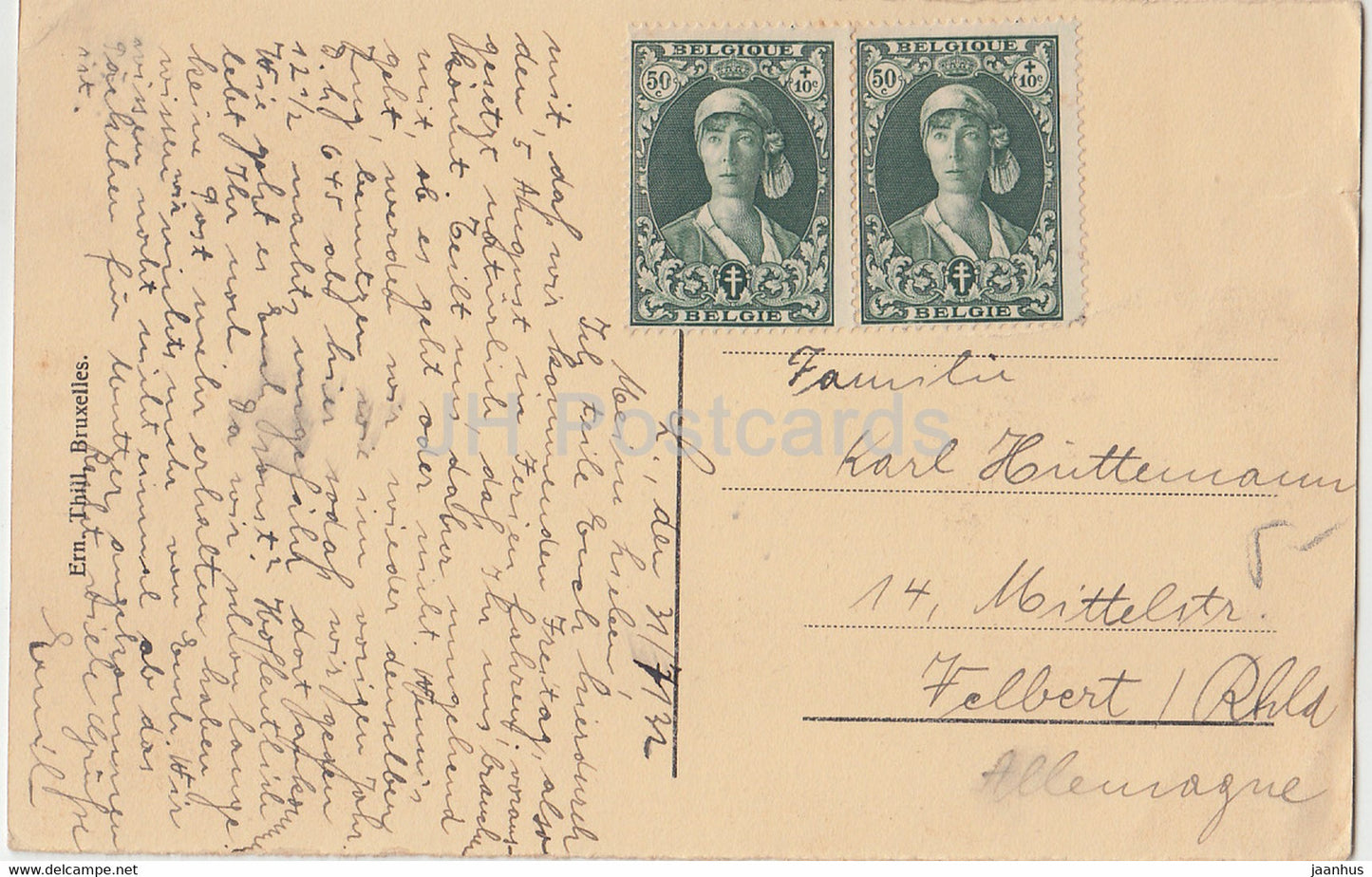 Liege - Confluent de l'Ourthe et de la Meuse - old postcard - 1932 - Belgium - used