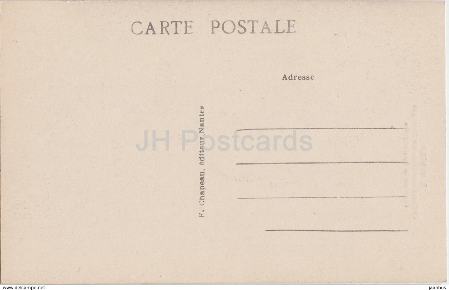 Nantes - Chateau des Ducs de Bretagne - Tour de la Boulangerie - castle - 3 - old postcard - France - unused