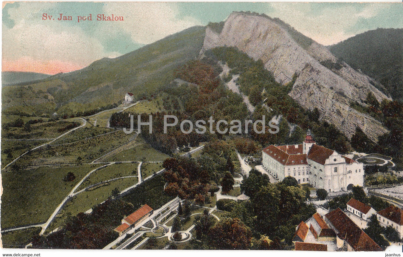 Sv Jan pod Skalou - old postcard - 1908 - Czech Republic - used - JH Postcards