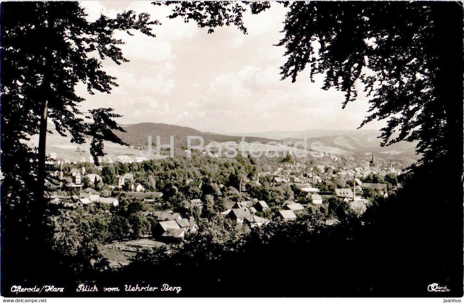 Osterode - Blick vom Uehrder Berg - old postcard - 1954 - Germany - used - JH Postcards