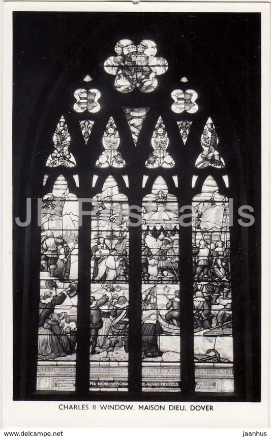 Dover - Charles II Window - Maison Dieu - United Kingdom - England - used - JH Postcards